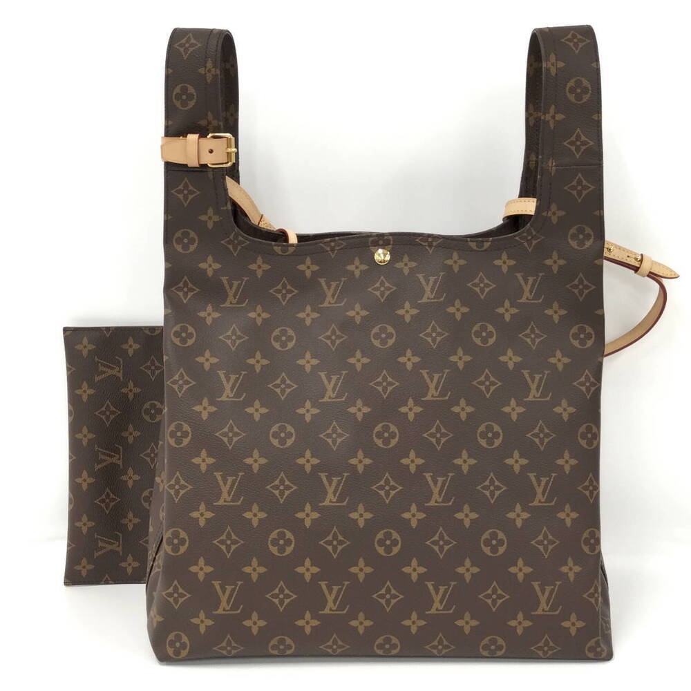 Louis Vuitton Handle Clutch Atlantis Pouch Monogram Handbag Brown